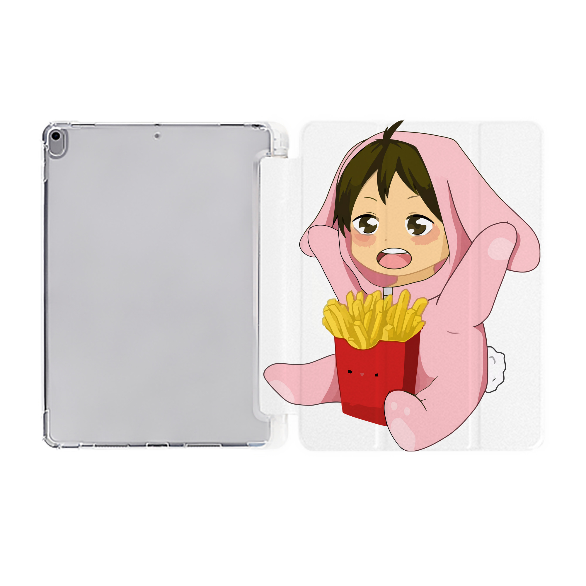 （画像用） ハイキュー!! Haikyu!! IPad ケース ペン収納付き 三つ折りスタンド PUレザー×シリコン 対応機種9.5/10.5/10.9インチ